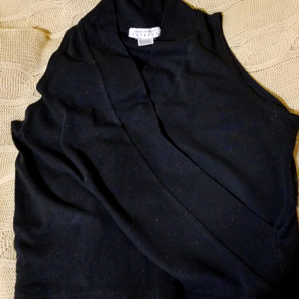 Previously loved Express sleeveless wrap top